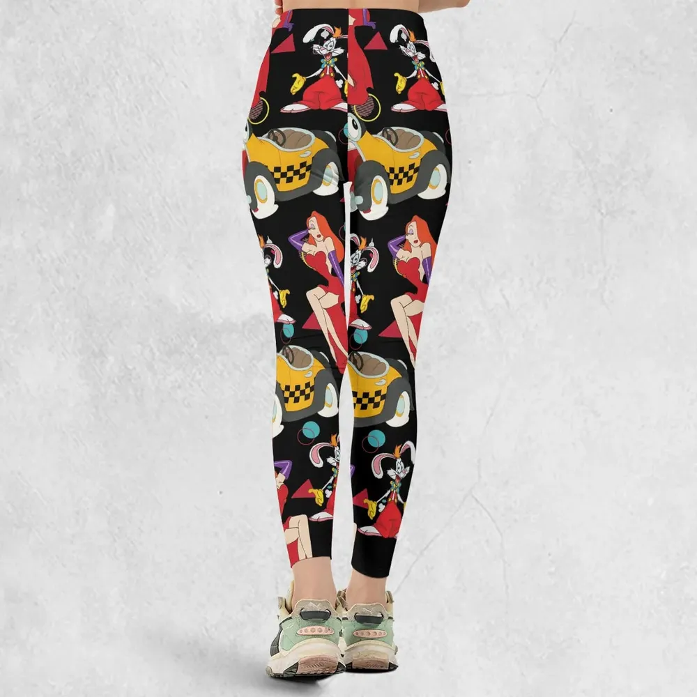 Retro 90s Jessica Rabbit Roger Rabbit Legging - 3