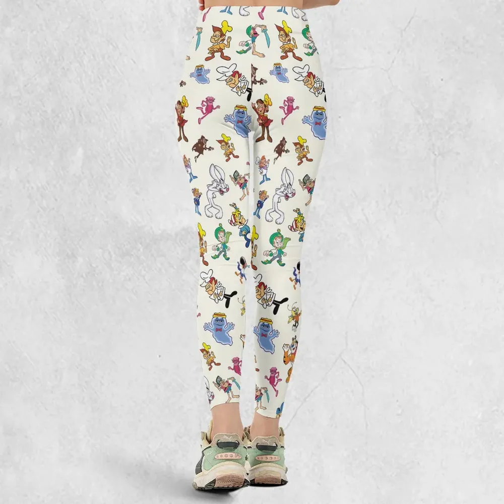 80s 90s Commercial Mascot Cereal Legging - 3