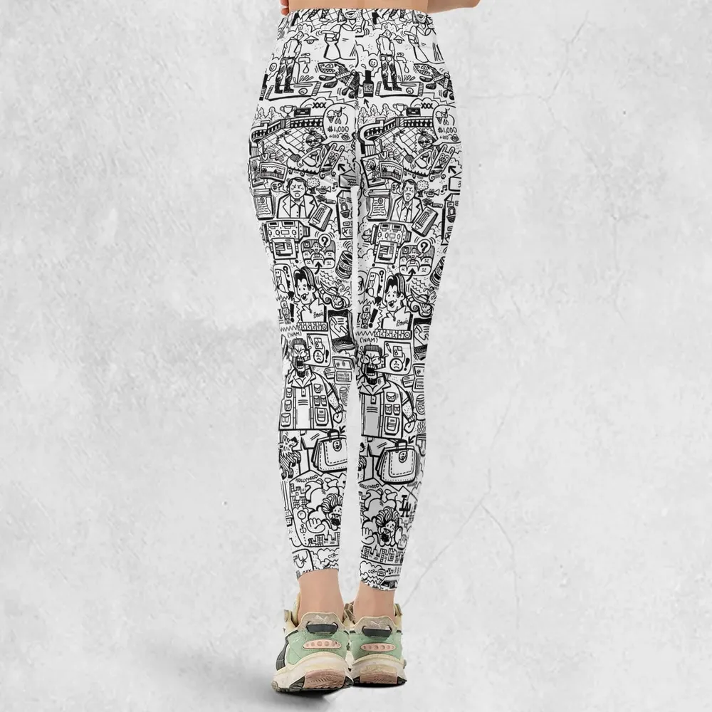 The Big Lebowski Doodles Legging - 3