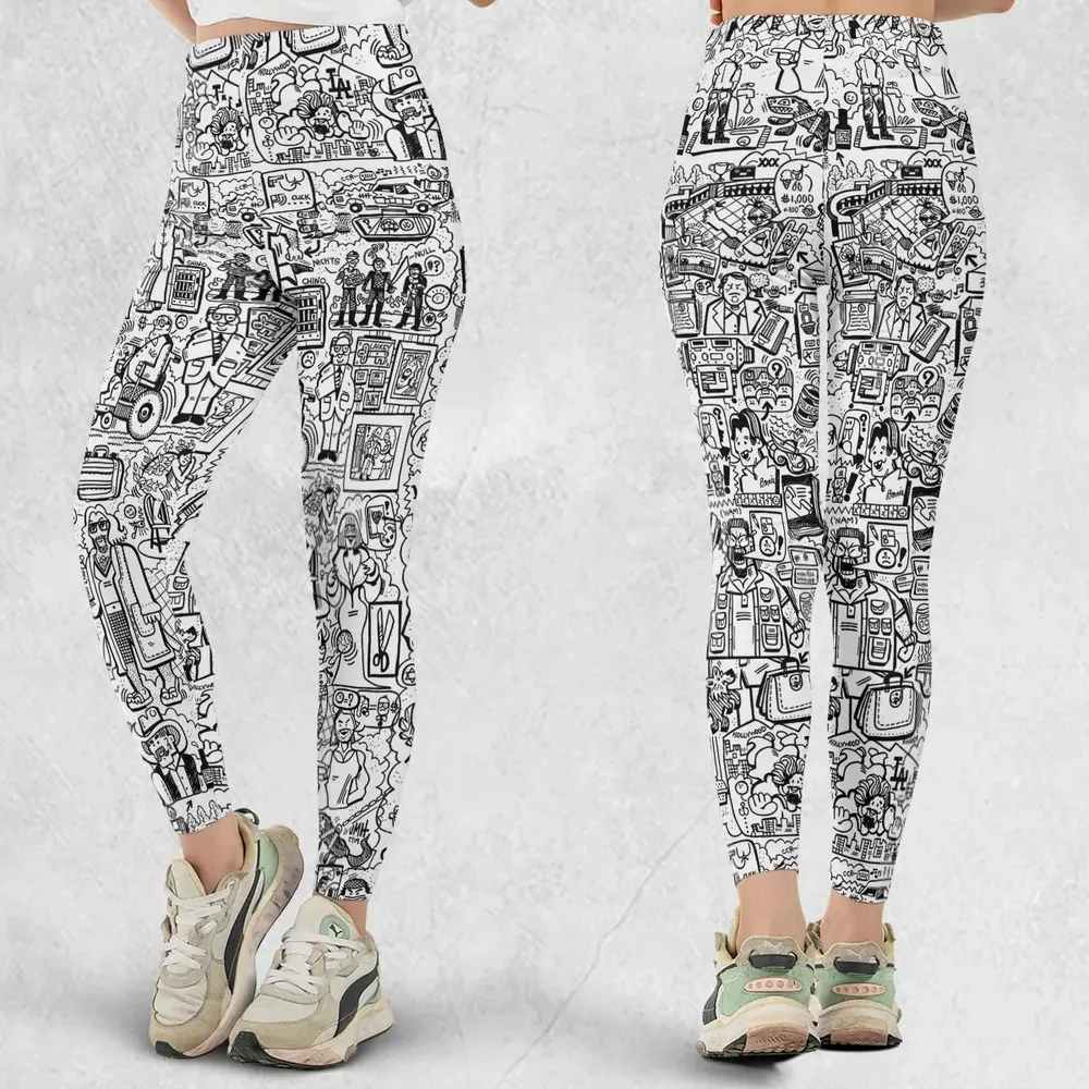 The Big Lebowski Doodles Legging - 1