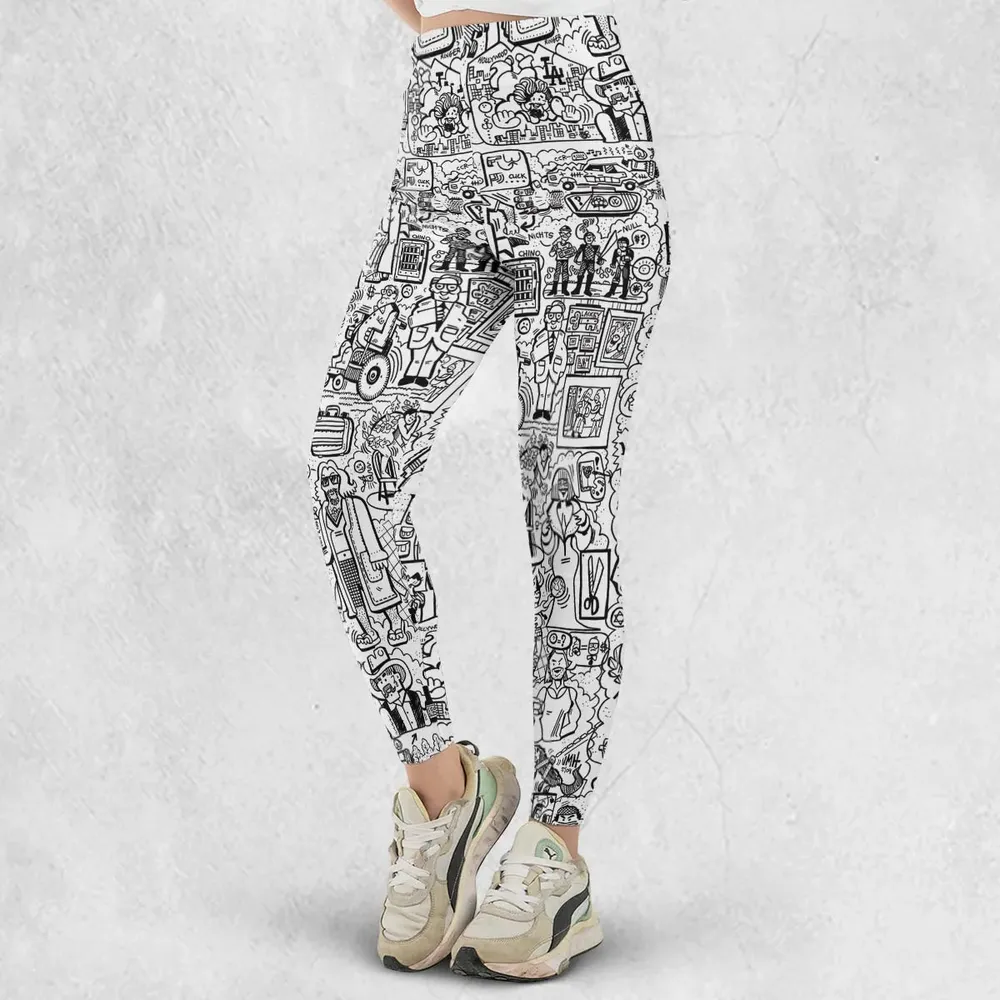 The Big Lebowski Doodles Legging - 2