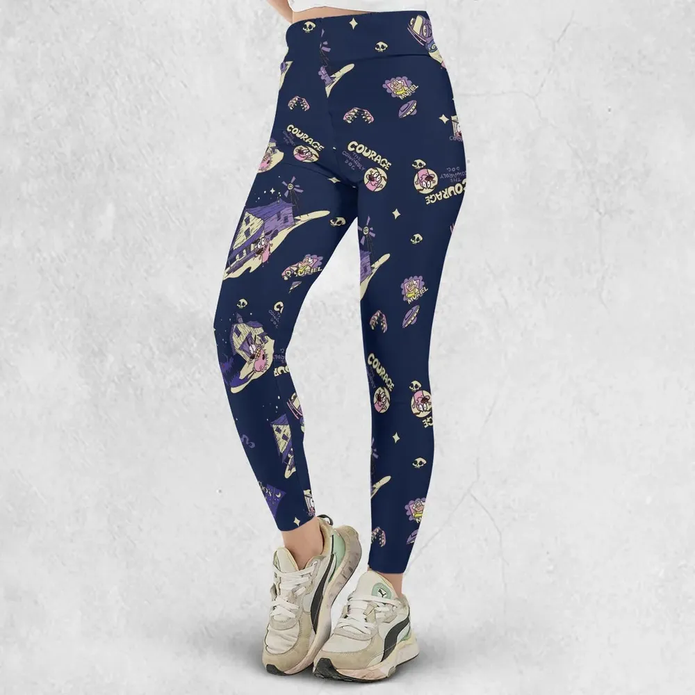 Courage the Cowardly Dog Scenic Legging - 2