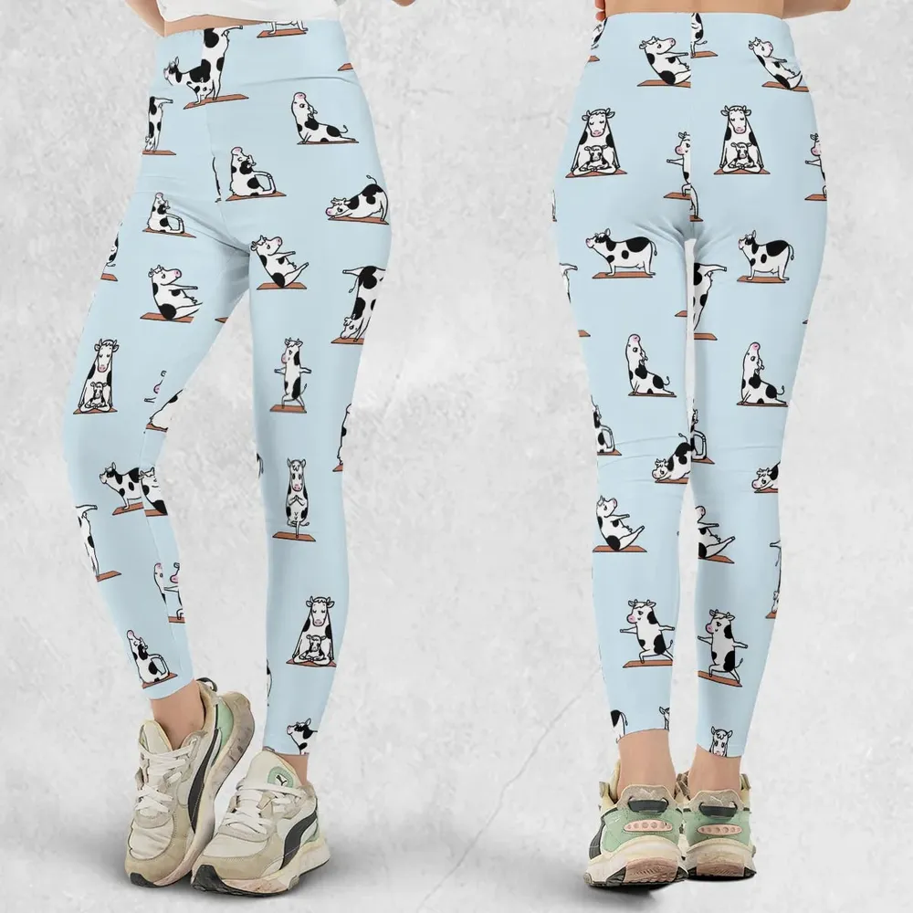 Moo Yoga Pattern Legging - 1