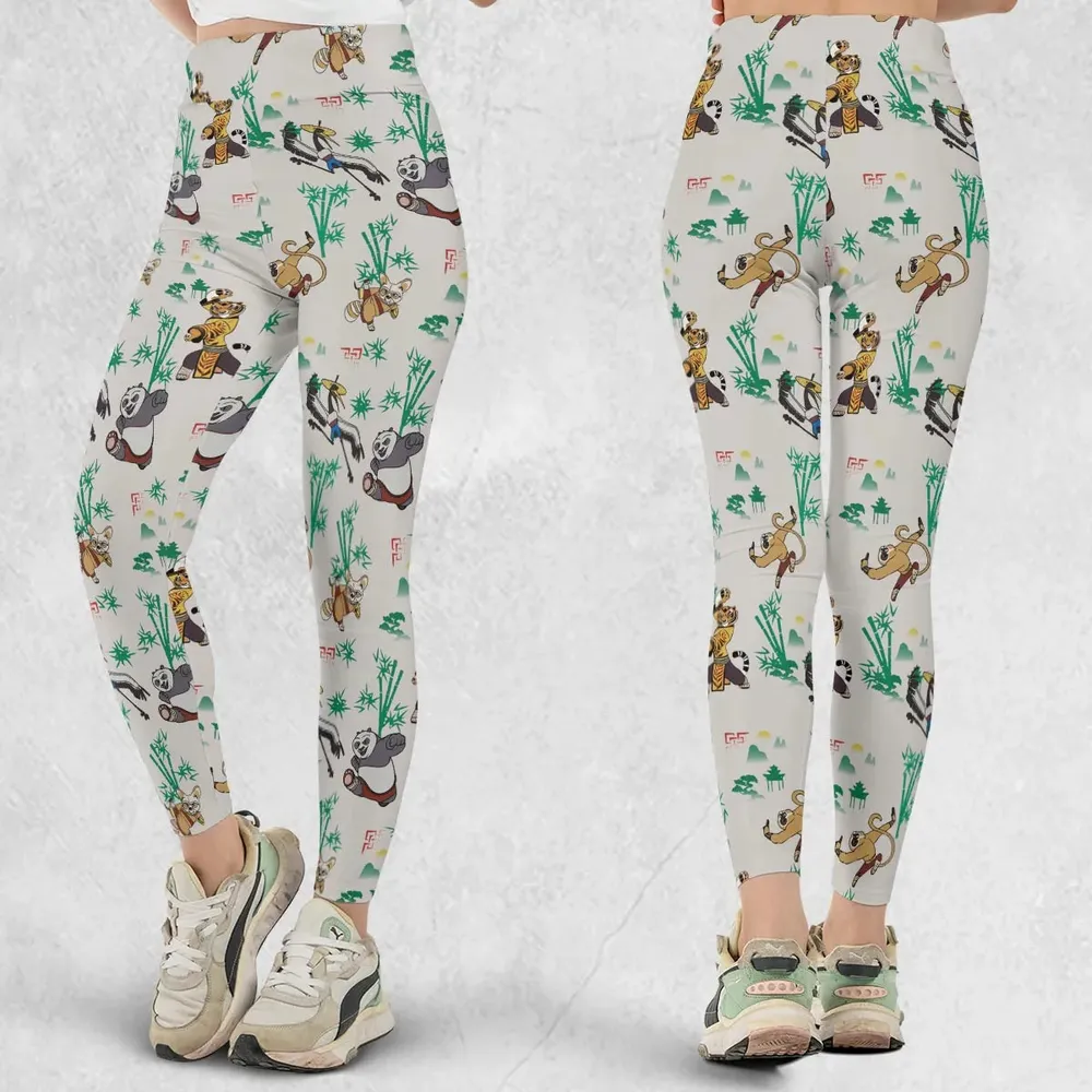 Kung Fu Panda Characters Legging - 1