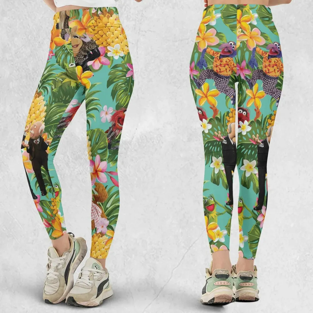 Statler And Waldorf Muppets Tropical Legging - 1