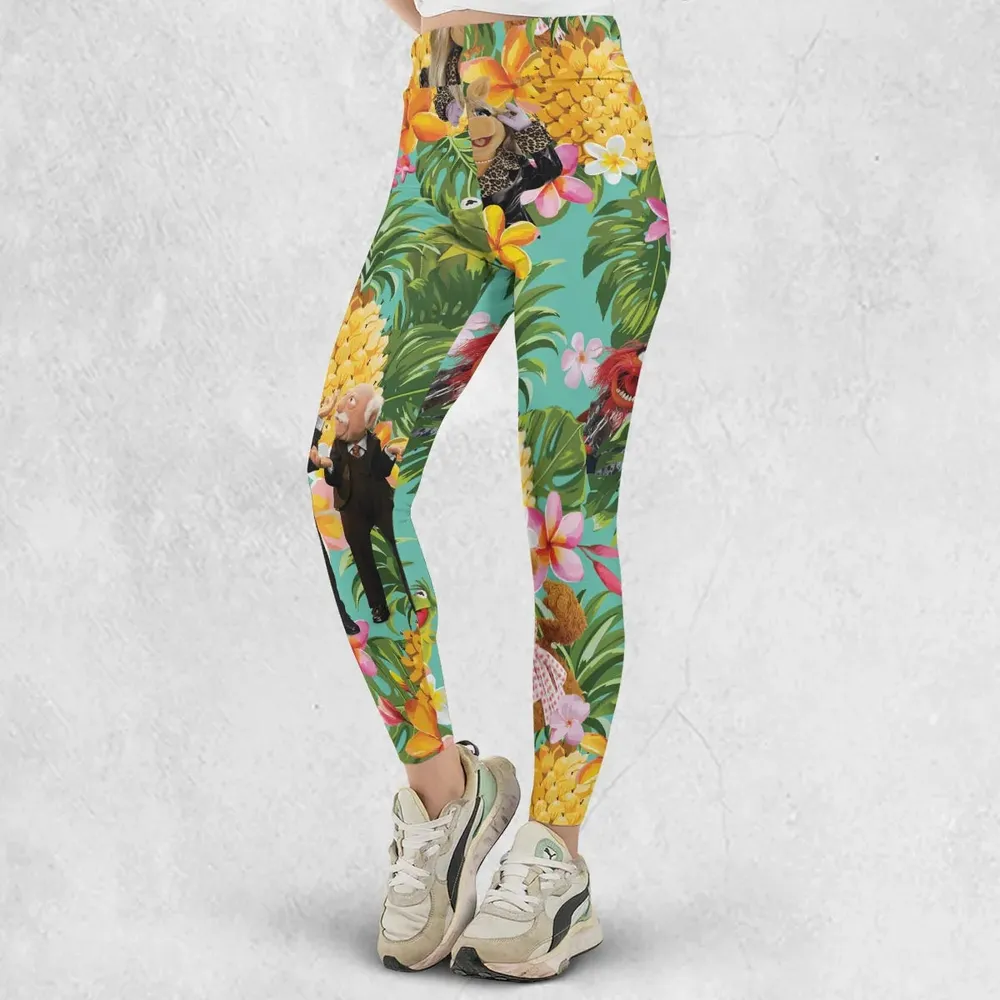 Statler And Waldorf Muppets Tropical Legging - 2