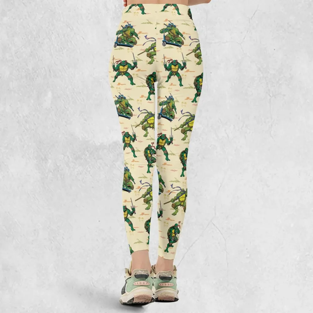 TMNT Characters Weapon Pattern Legging - 3