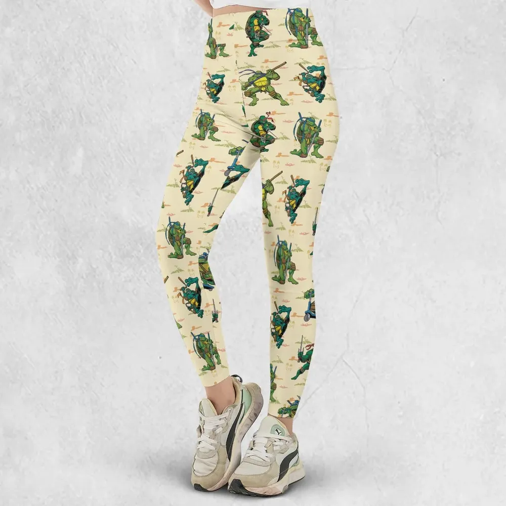 TMNT Characters Weapon Pattern Legging - 2