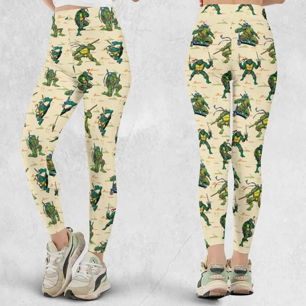 TMNT Characters Weapon Pattern Legging - 1