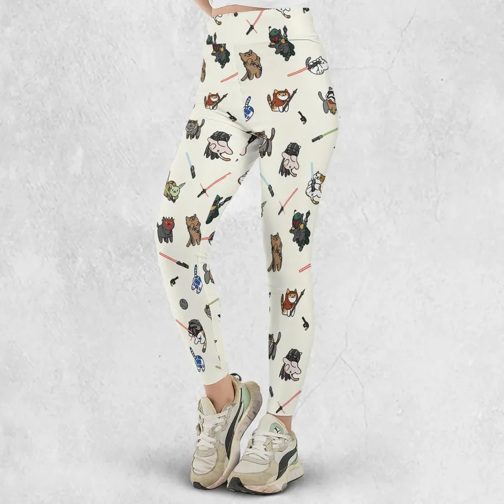 Star Wars Characters As Cats Legging - 2