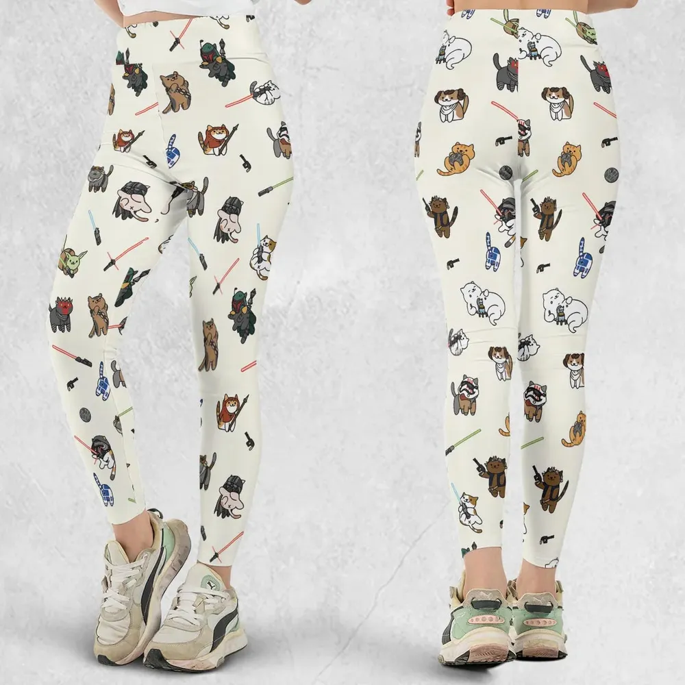 Star Wars Characters As Cats Legging - 1