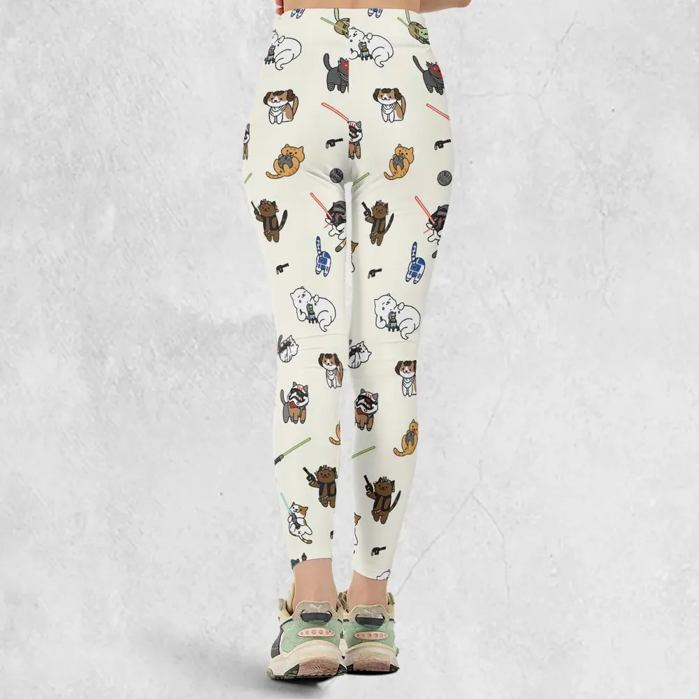 Star Wars Characters As Cats Legging - 3