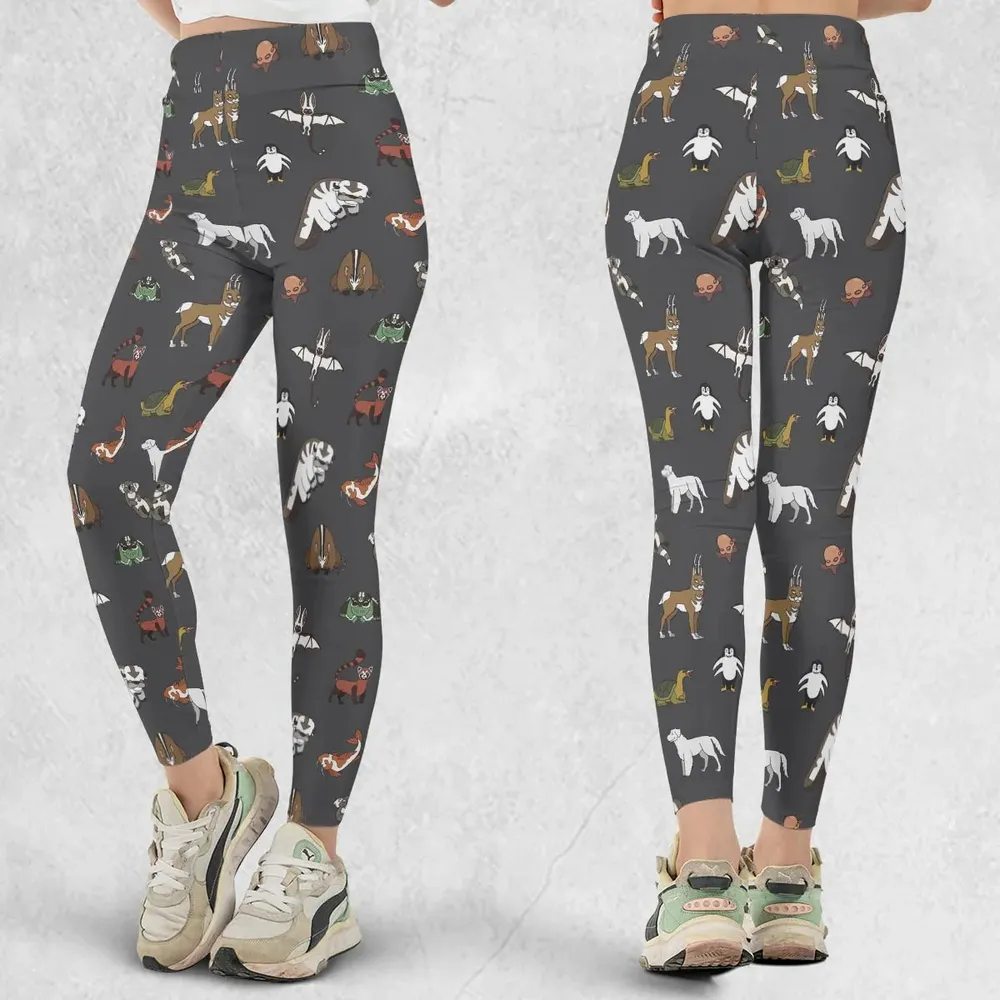 Menagerie Appa Sky Bison Momo Naga Pabu Avartar The Last Airbender Legging - 1