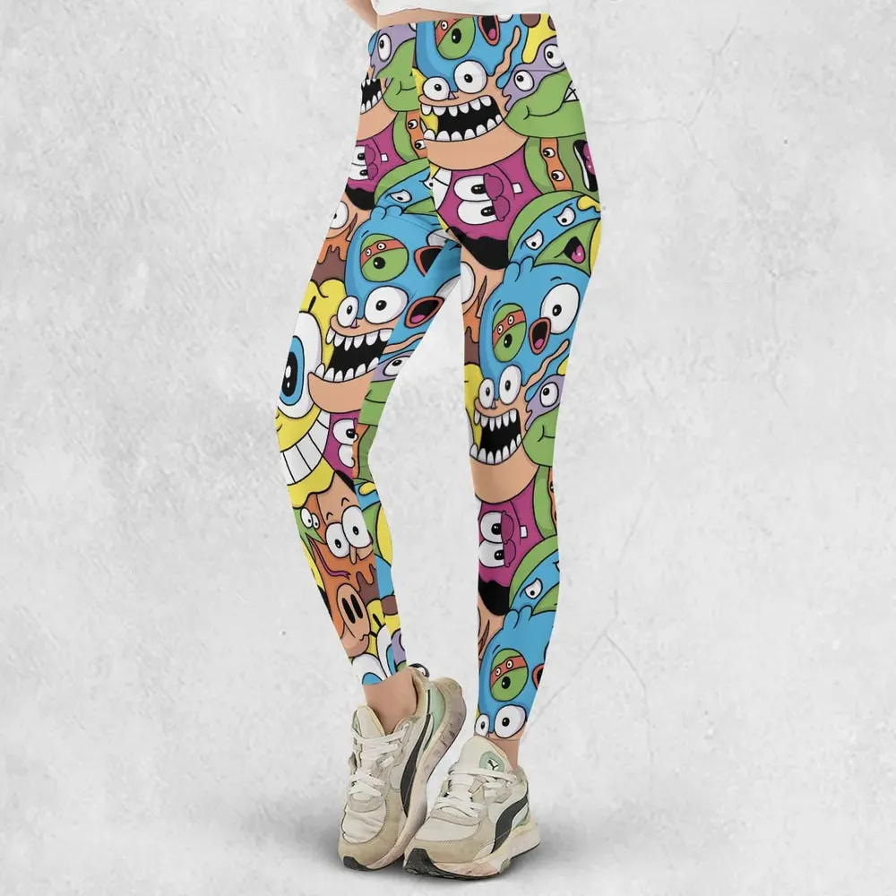 Nicktoons Squad Nickelodeon Pattern Legging - 2