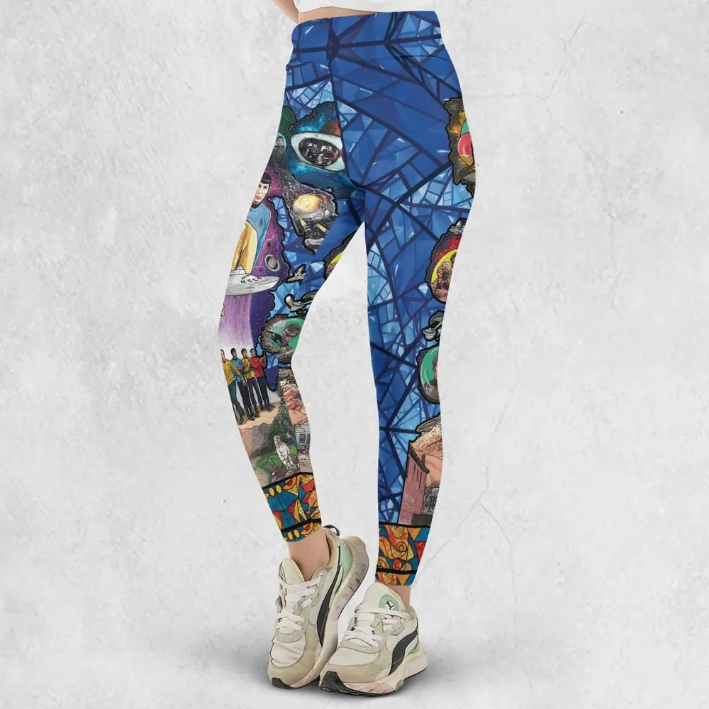 The Beginning Star Trek Pattern Legging - 2