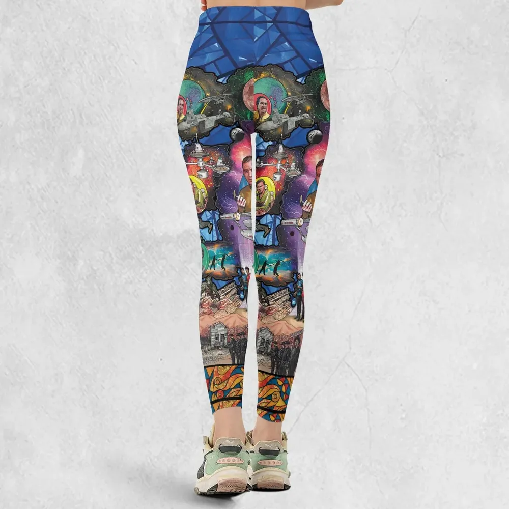 The Beginning Star Trek Pattern Legging - 3