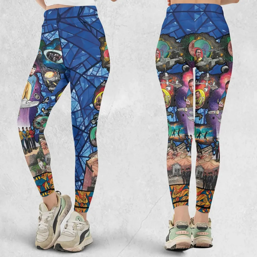 The Beginning Star Trek Pattern Legging - 1