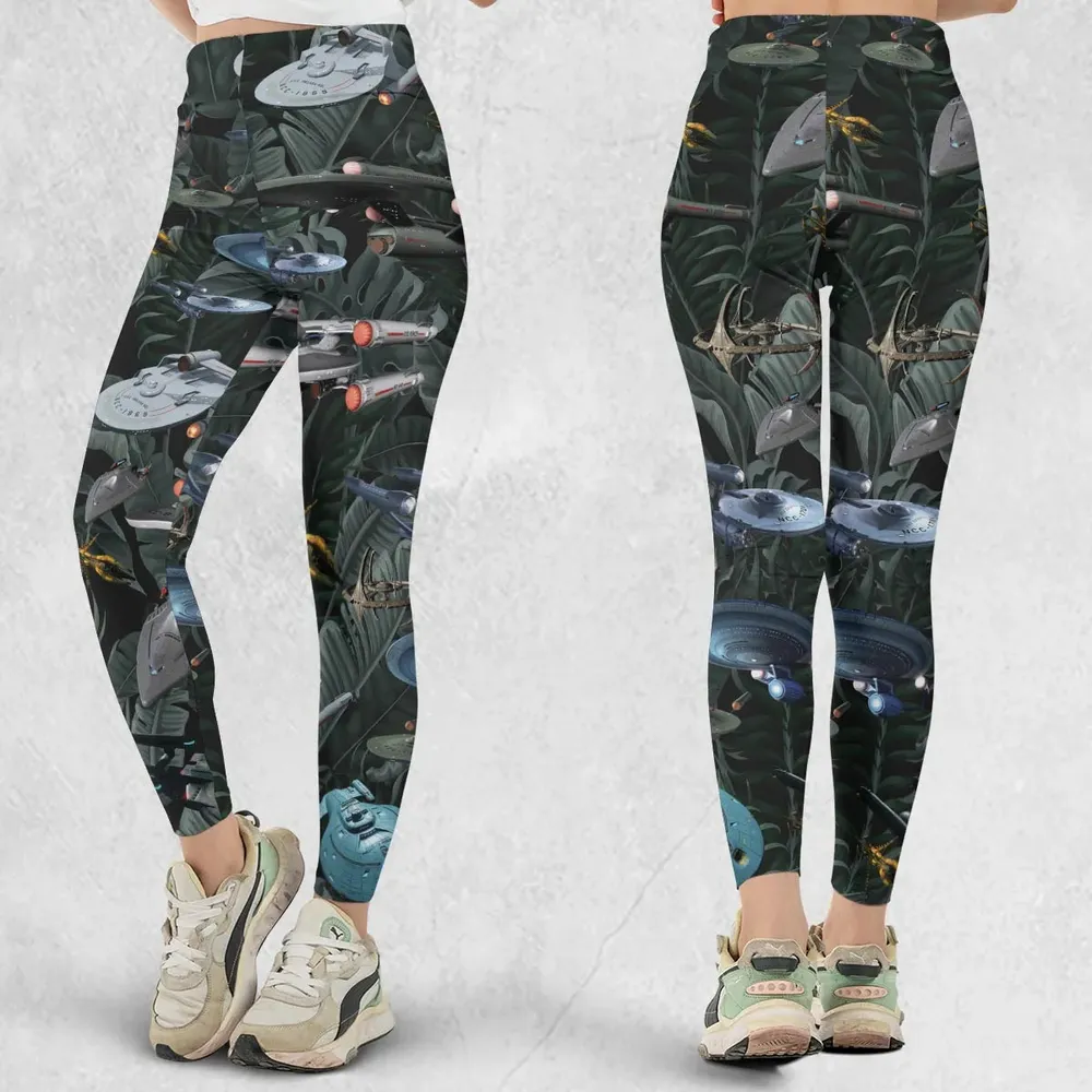 Star Trek Spaceship Pattern Legging - 1