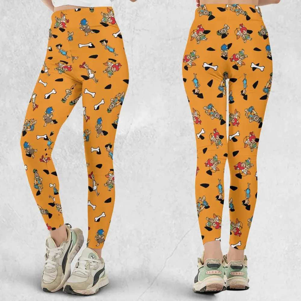 Stone Age The Flintstones Characters Legging - 1