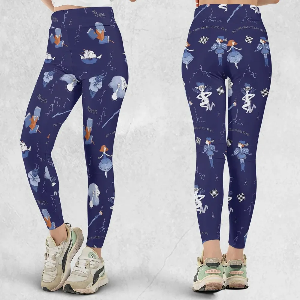 The Tempest Pattern Shakespeare Legging - 1