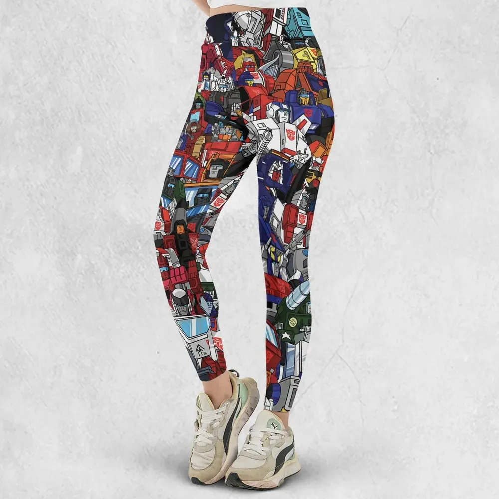 Transformers Characters Pattern Legging - 2