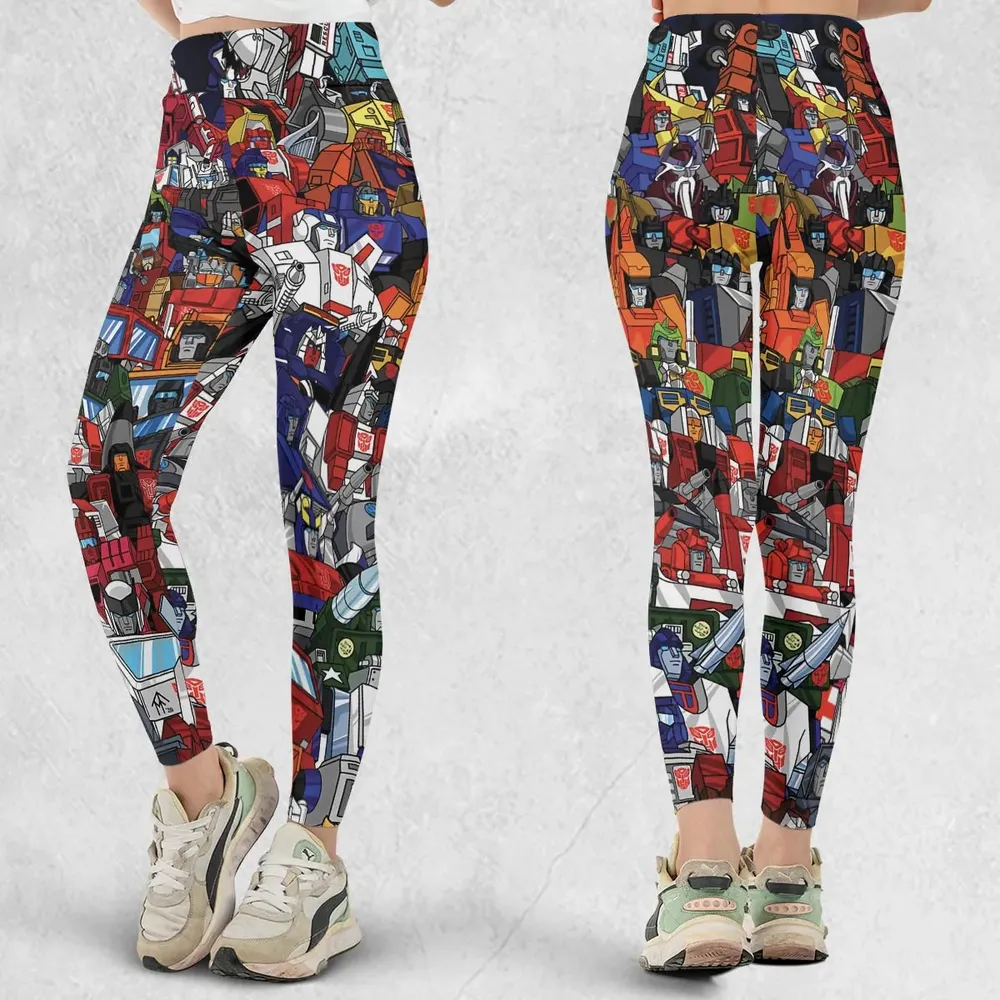 Transformers Characters Pattern Legging - 1