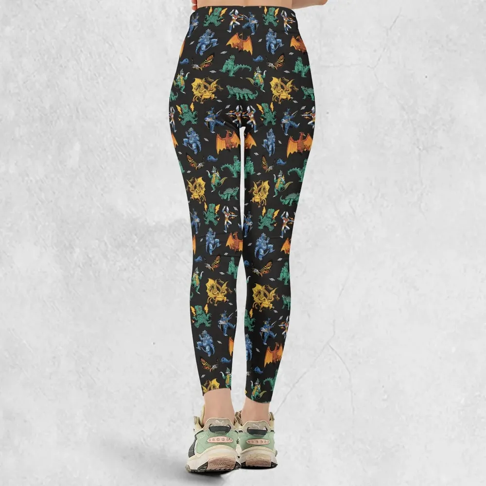 Kaiju Pattern Legging - 3