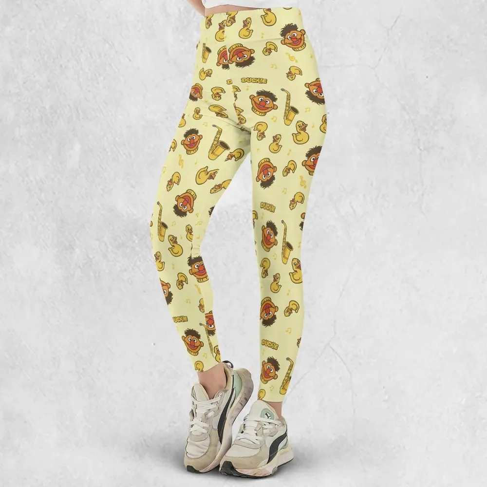 Ernie and Rubber Duckie The Muppets Legging - 2