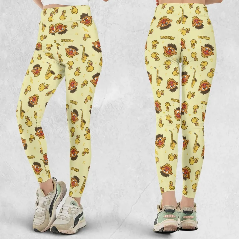 Ernie and Rubber Duckie The Muppets Legging - 1