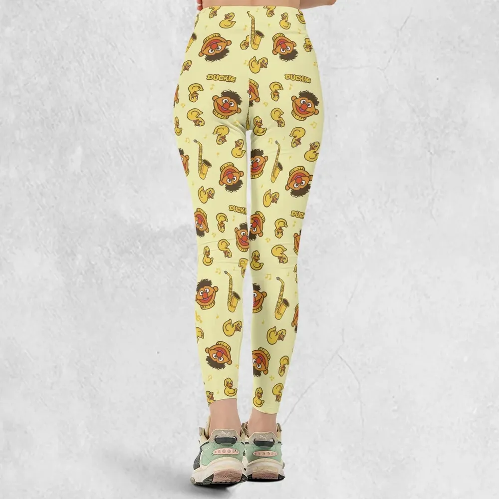 Ernie and Rubber Duckie The Muppets Legging - 3