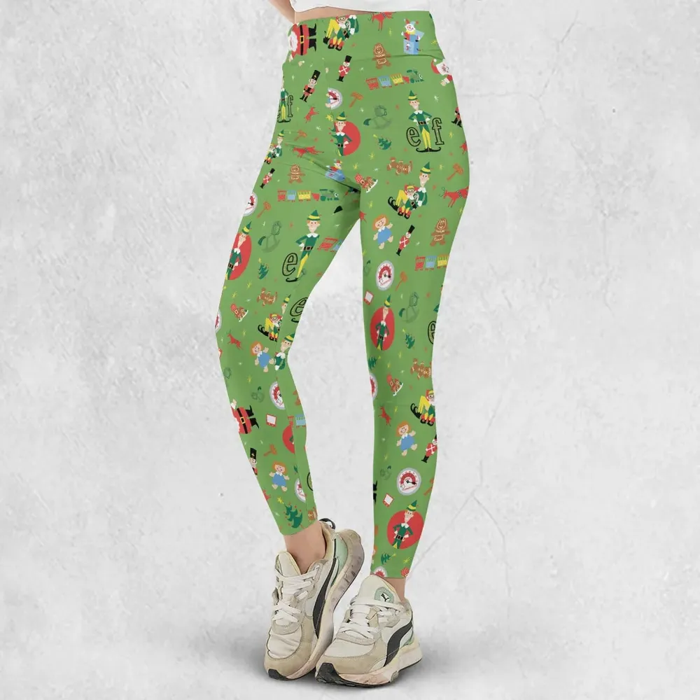 ELF Christmas Pattern Legging - 2