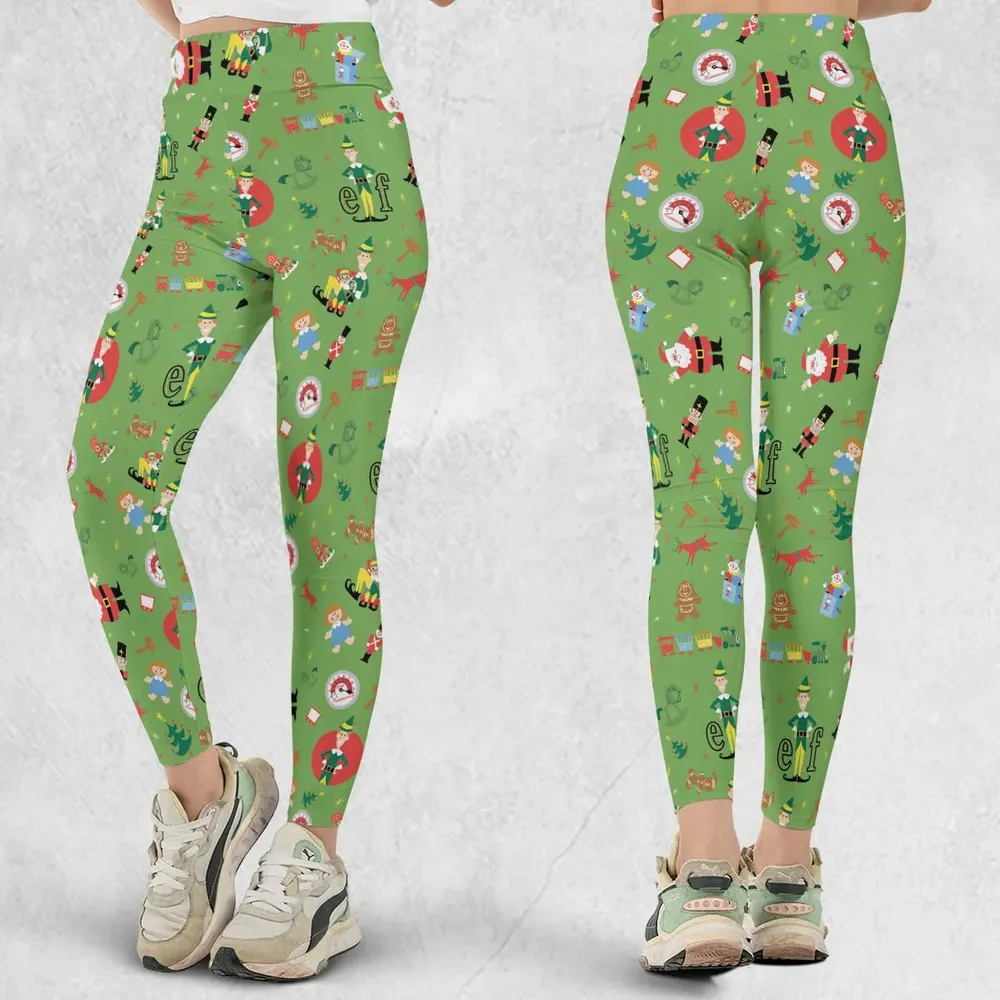 ELF Christmas Pattern Legging - 1