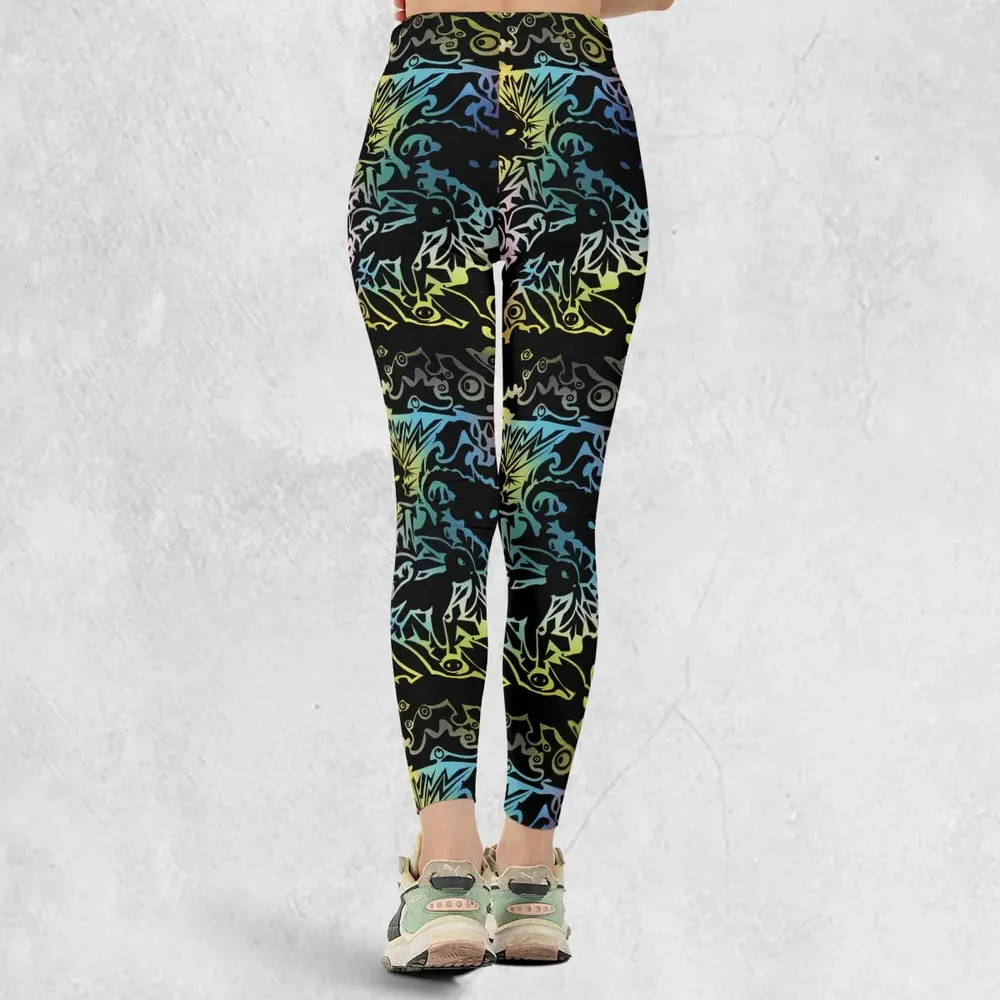 Eevee Pokemon Black Legging - 3