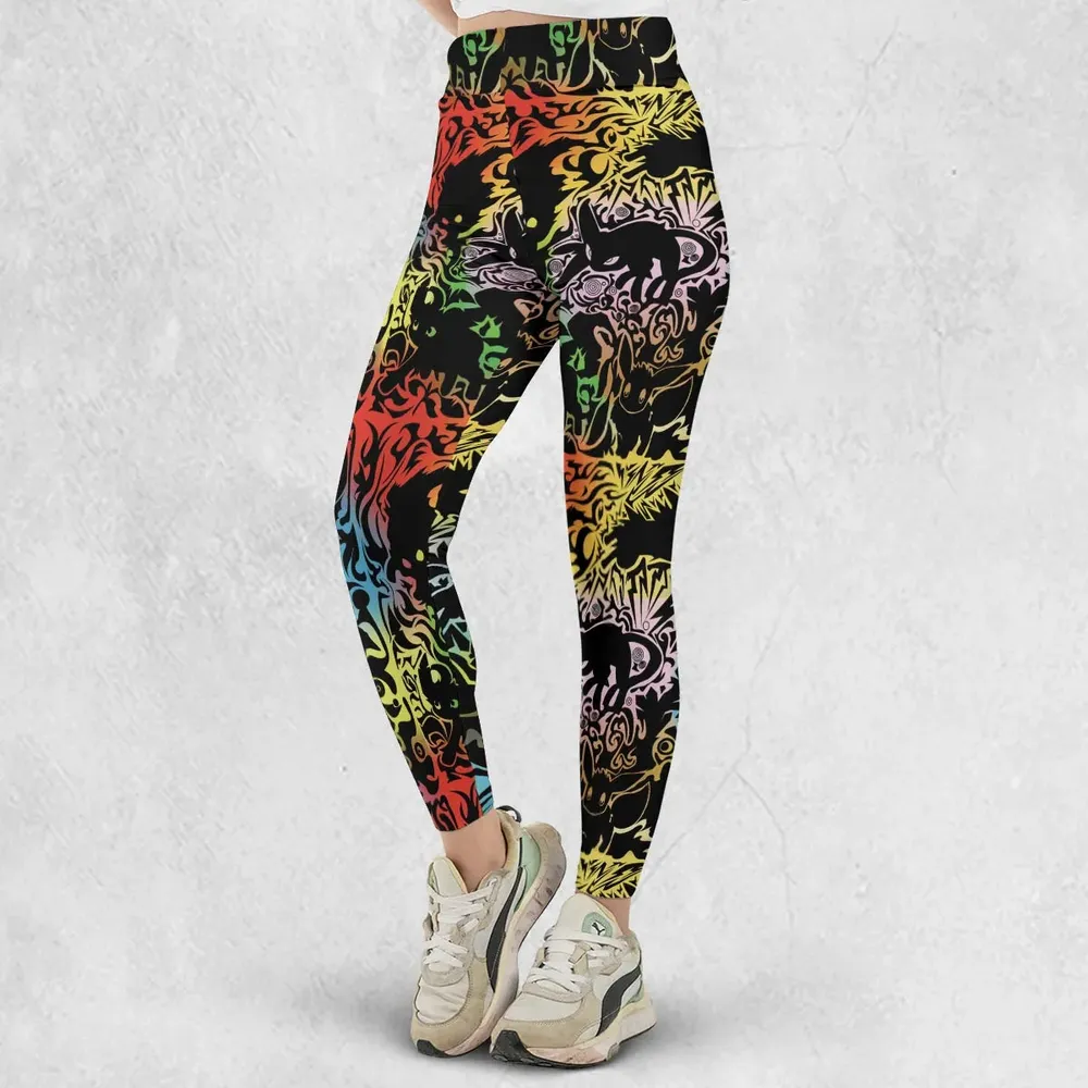 Eevee Pokemon Black Legging - 2