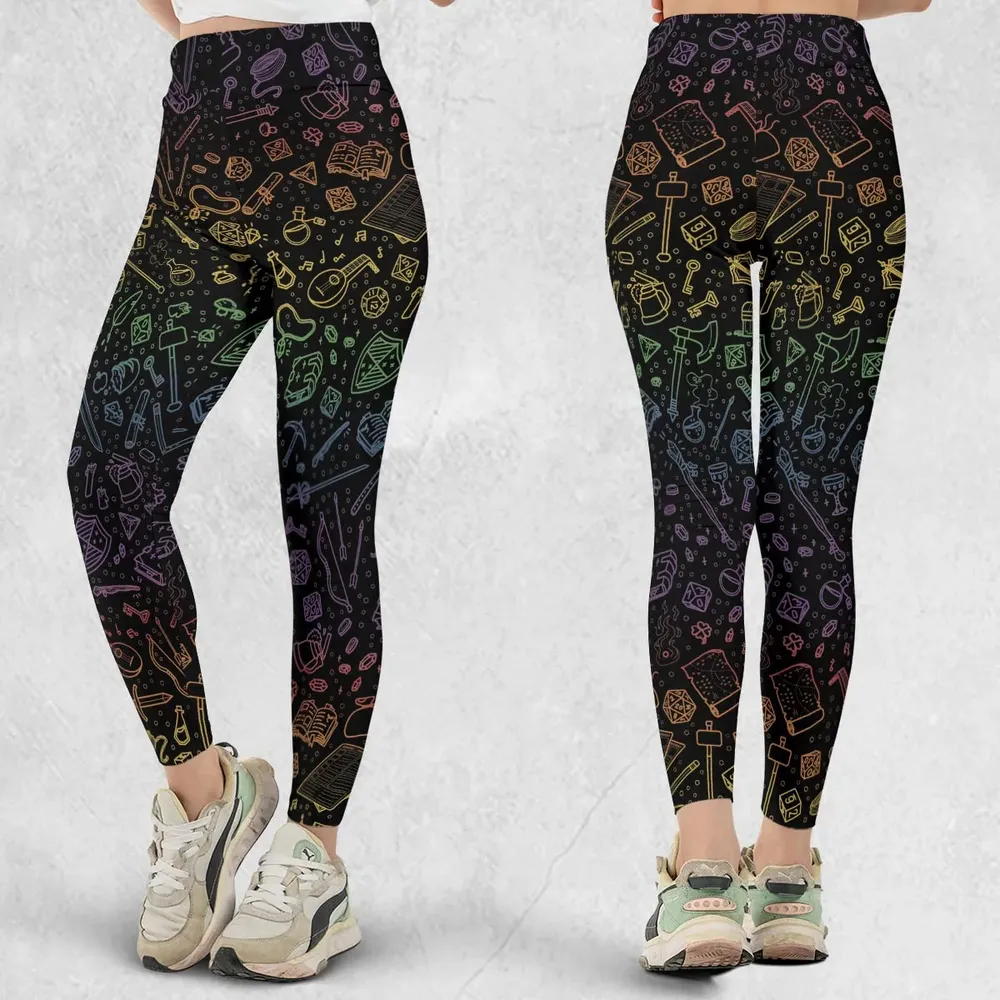 DnD Tabletop RPG Pattern Legging - 1