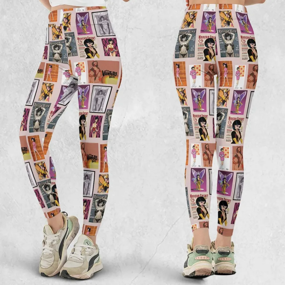 Dr. Mrs. The Monarch The Venture Bros. Magazine Poses Legging - 1
