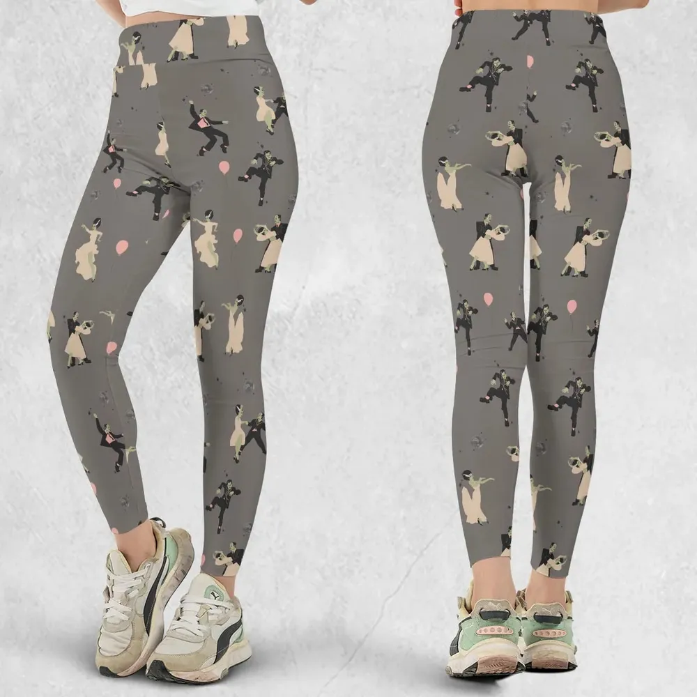 Dirty Dancing Frankenstein and Bride of Frankenstein Legging - 1