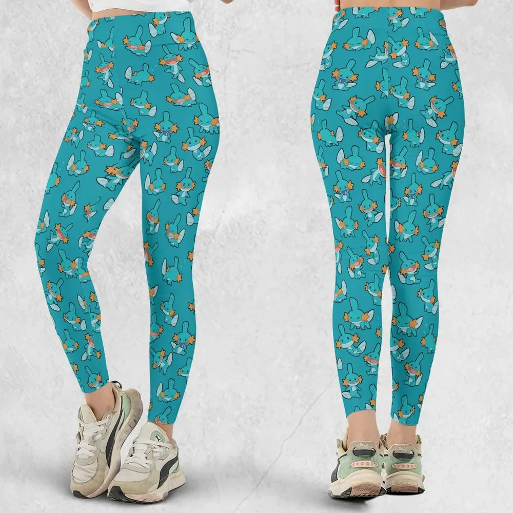 Cute Mudkips Pokemon Legging - 1