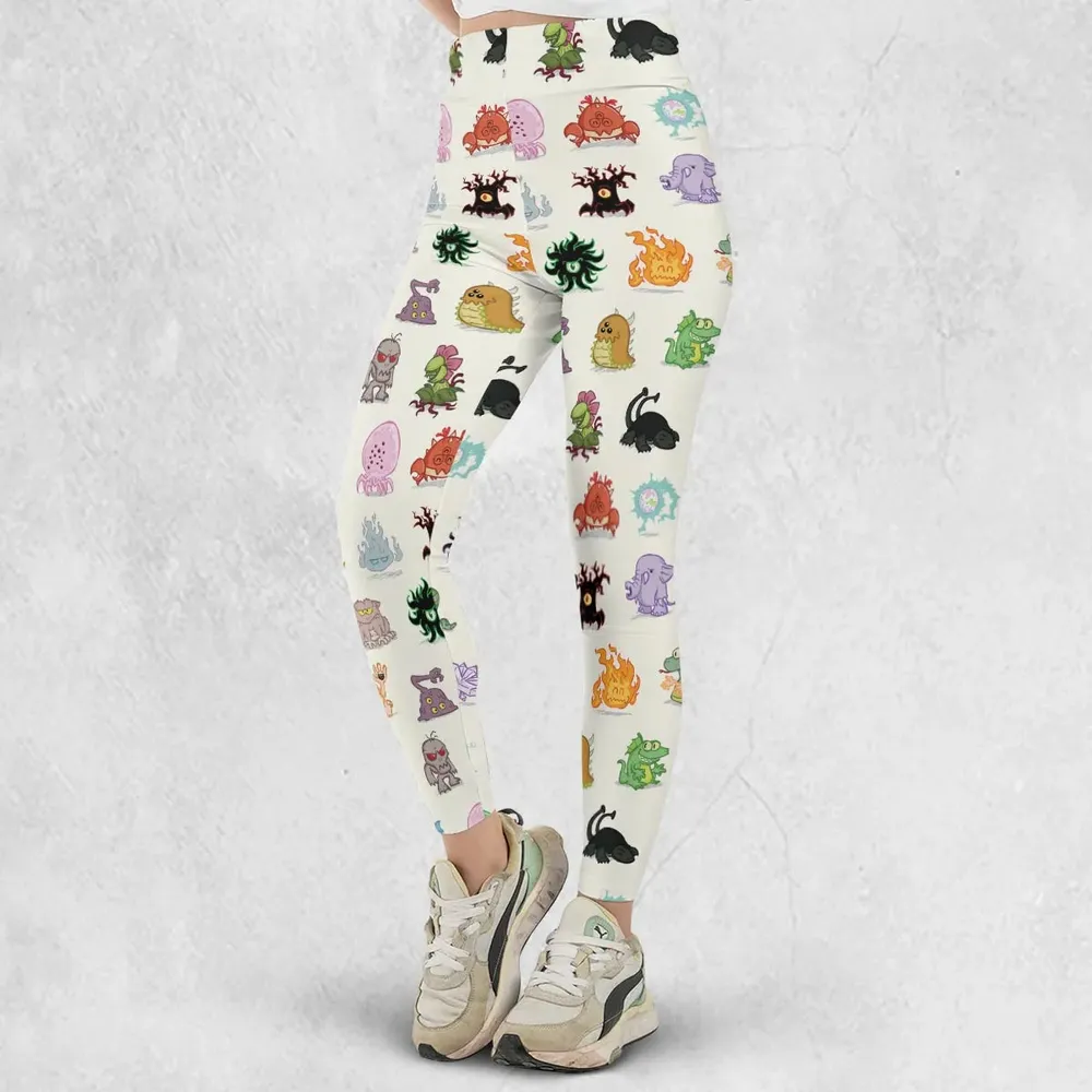 Cute Monsters H. P. Lovecraft Legging - 2