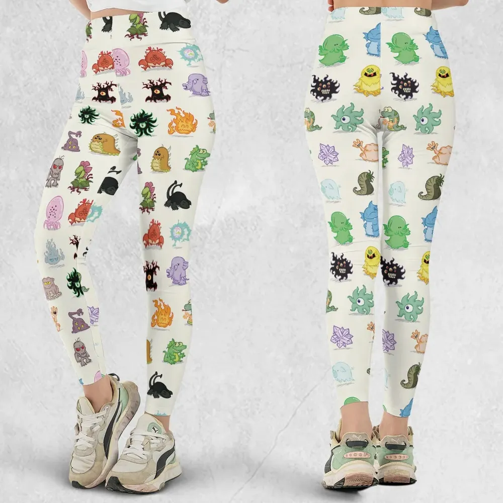 Cute Monsters H. P. Lovecraft Legging - 1