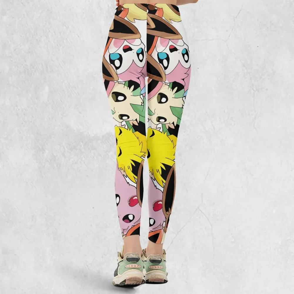 Cute Eevee Evolution Pokemon Legging - 3