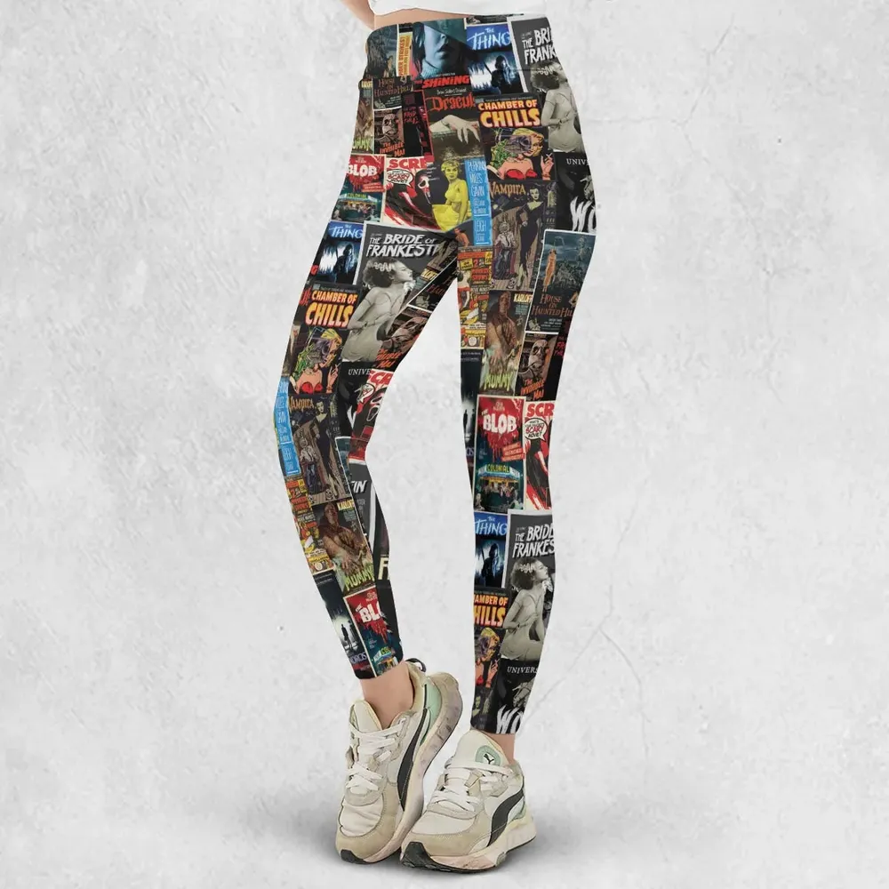 Classic Horror Movie Posters Monster Universal Scream Ghostface The Thing Legging - 2