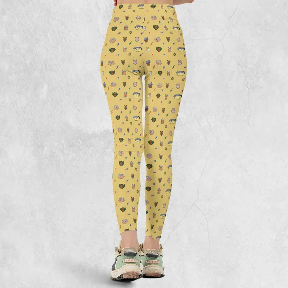 Cat DND Classes Pattern Legging - 3