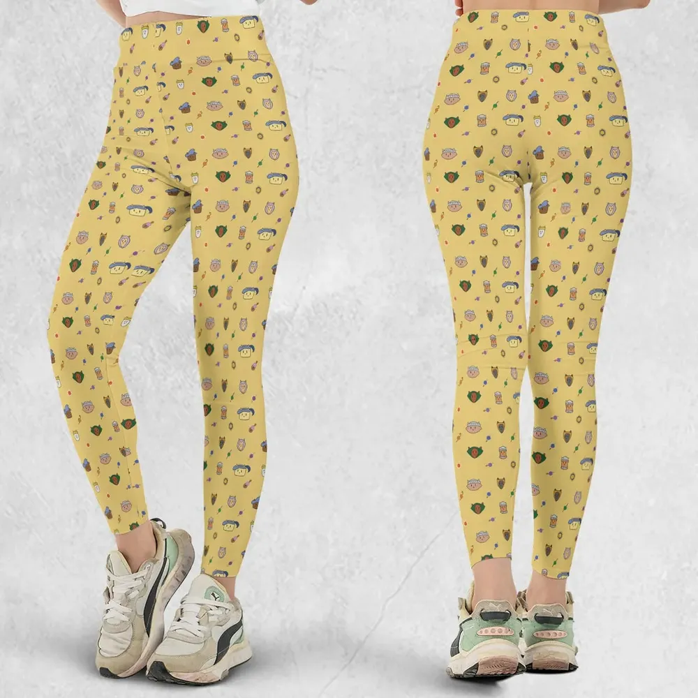 Cat DND Classes Pattern Legging - 1