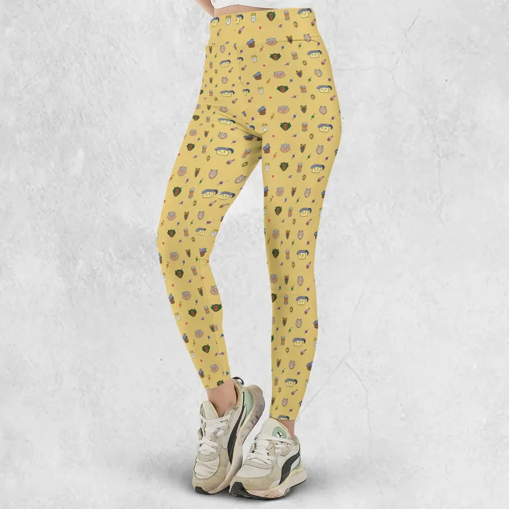 Cat DND Classes Pattern Legging - 2