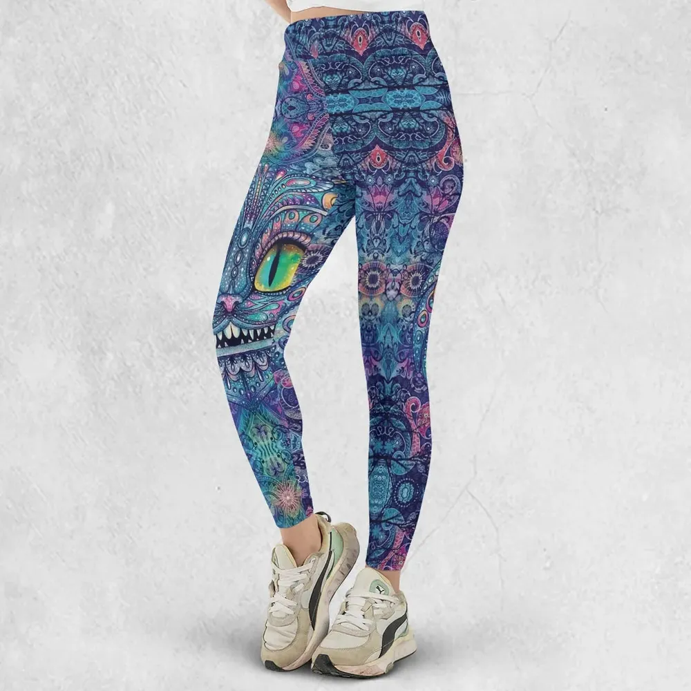 Cheshire Cat Alice In Wonderland Legging - 2