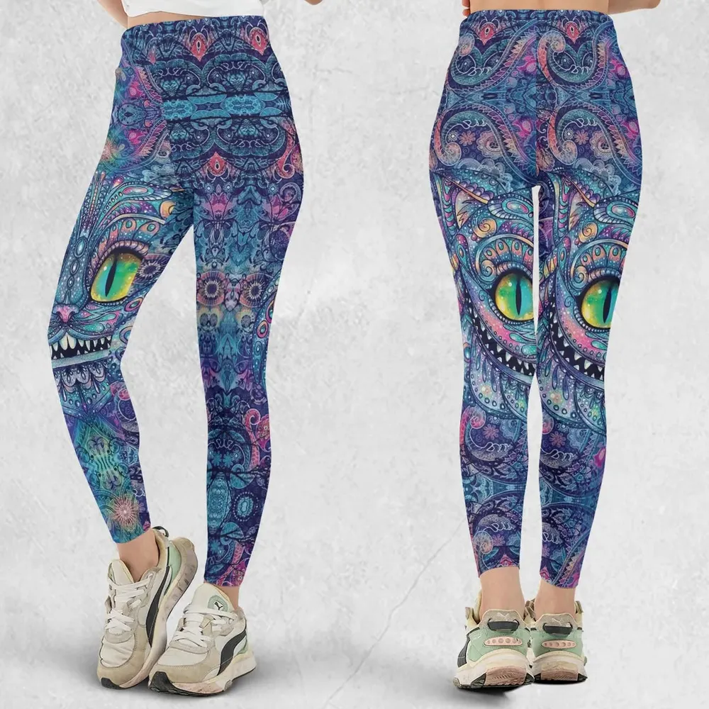 Cheshire Cat Alice In Wonderland Legging - 1