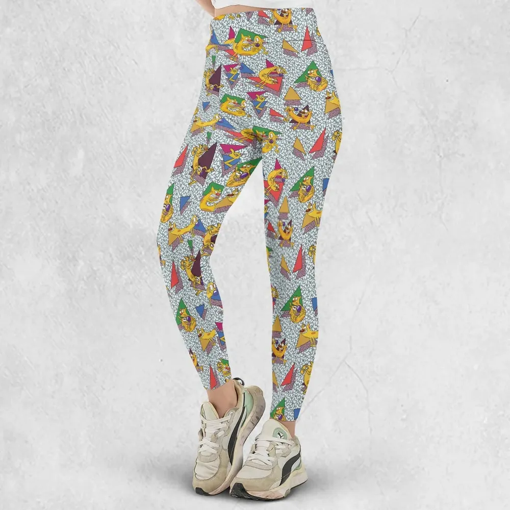 Catdog 90s Cartoon Pattern Legging - 2