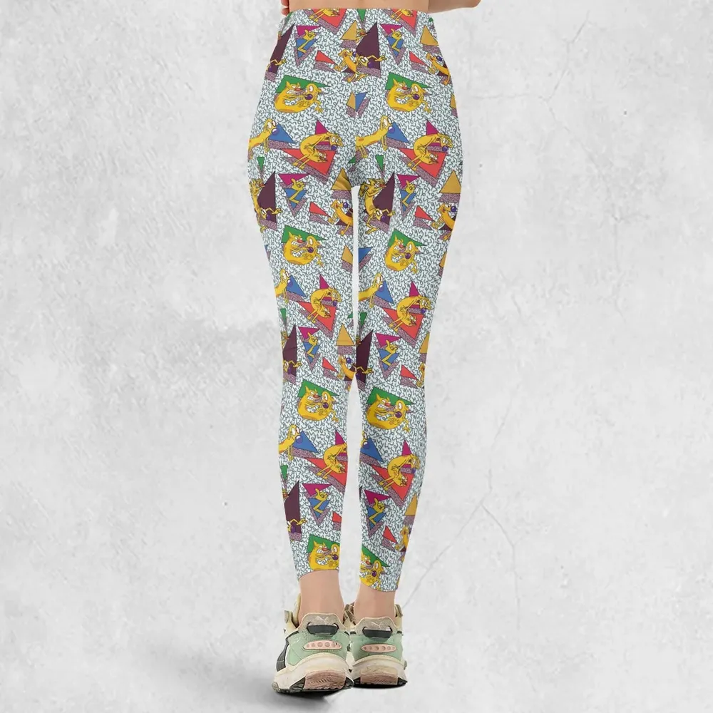 Catdog 90s Cartoon Pattern Legging - 3