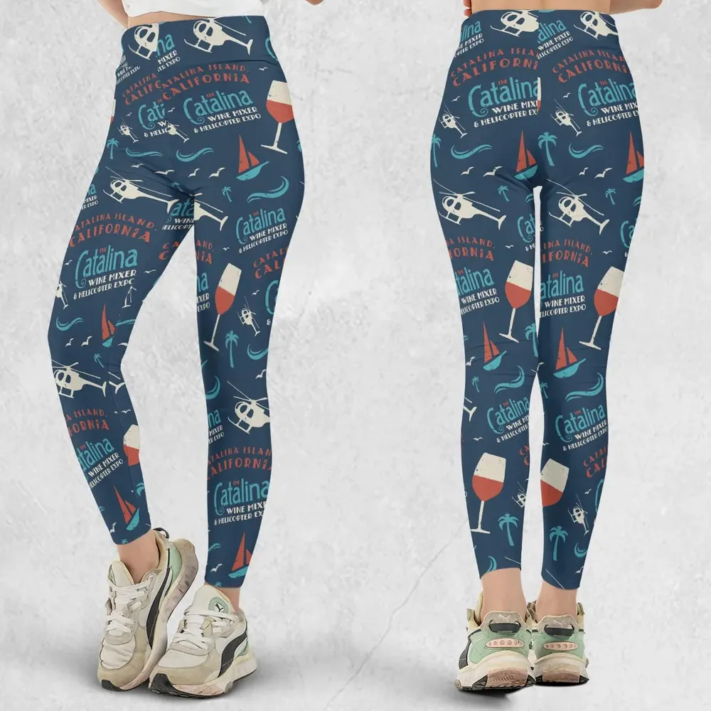 Catalina Wine Mixer Pattern Legging - 1